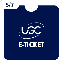 UN TICKET DE CINÉMA UGC VALABLE EN SEMAINE