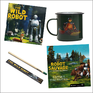 Un goodies pack du film LE ROBOT SAUVAGE