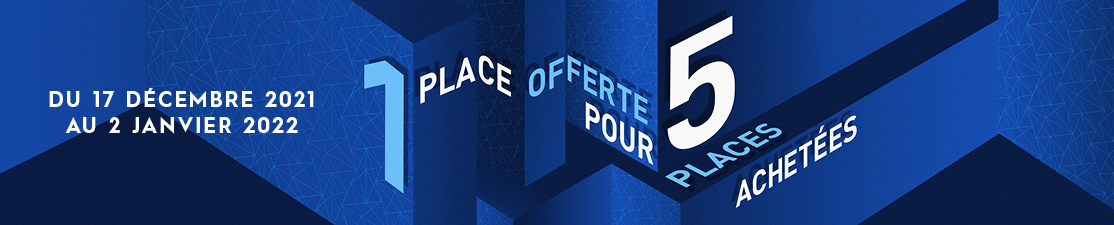 5 places achetées = 1 place offerte*